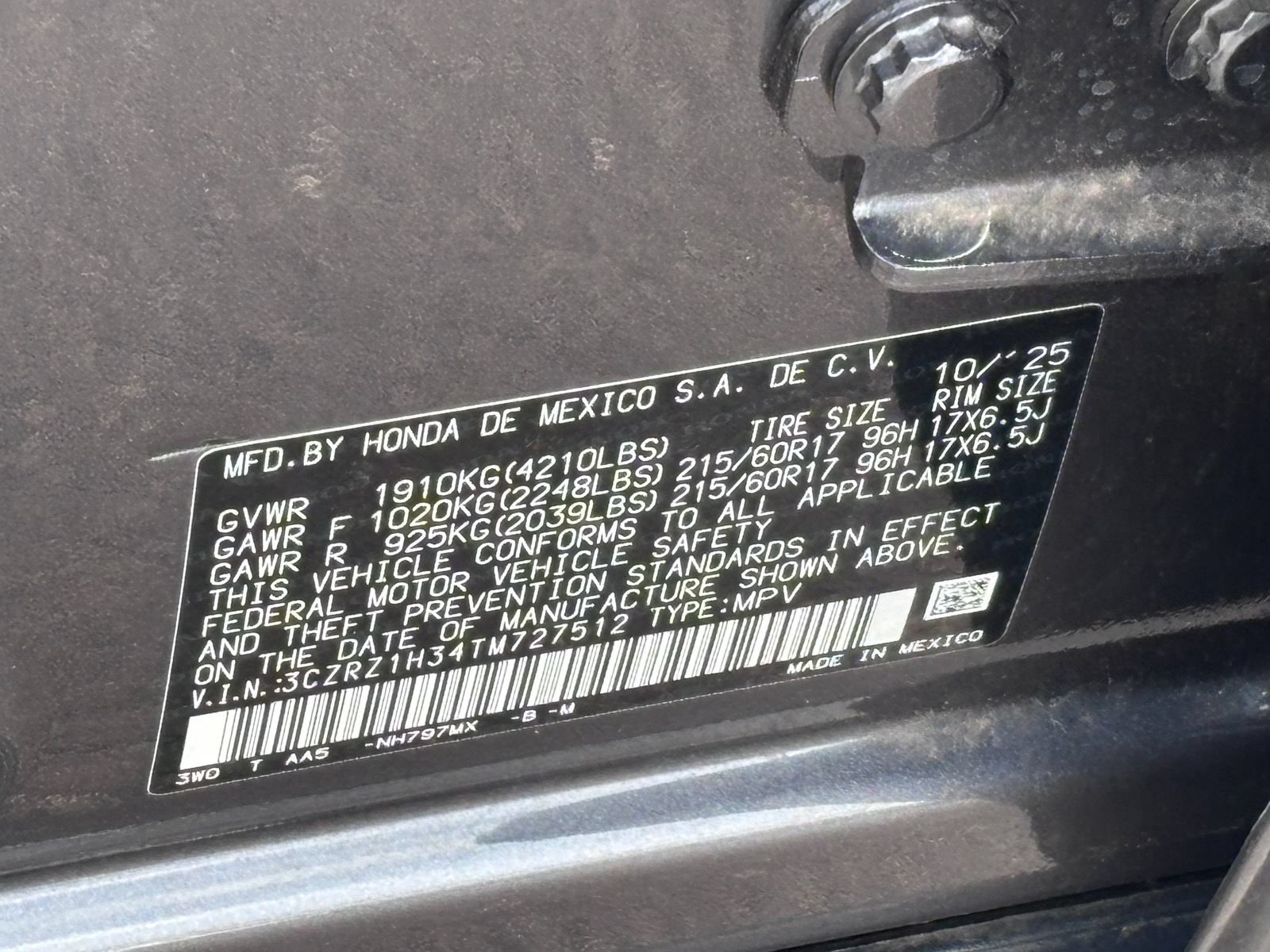 Used 2026 Honda HR-V LX image 34
