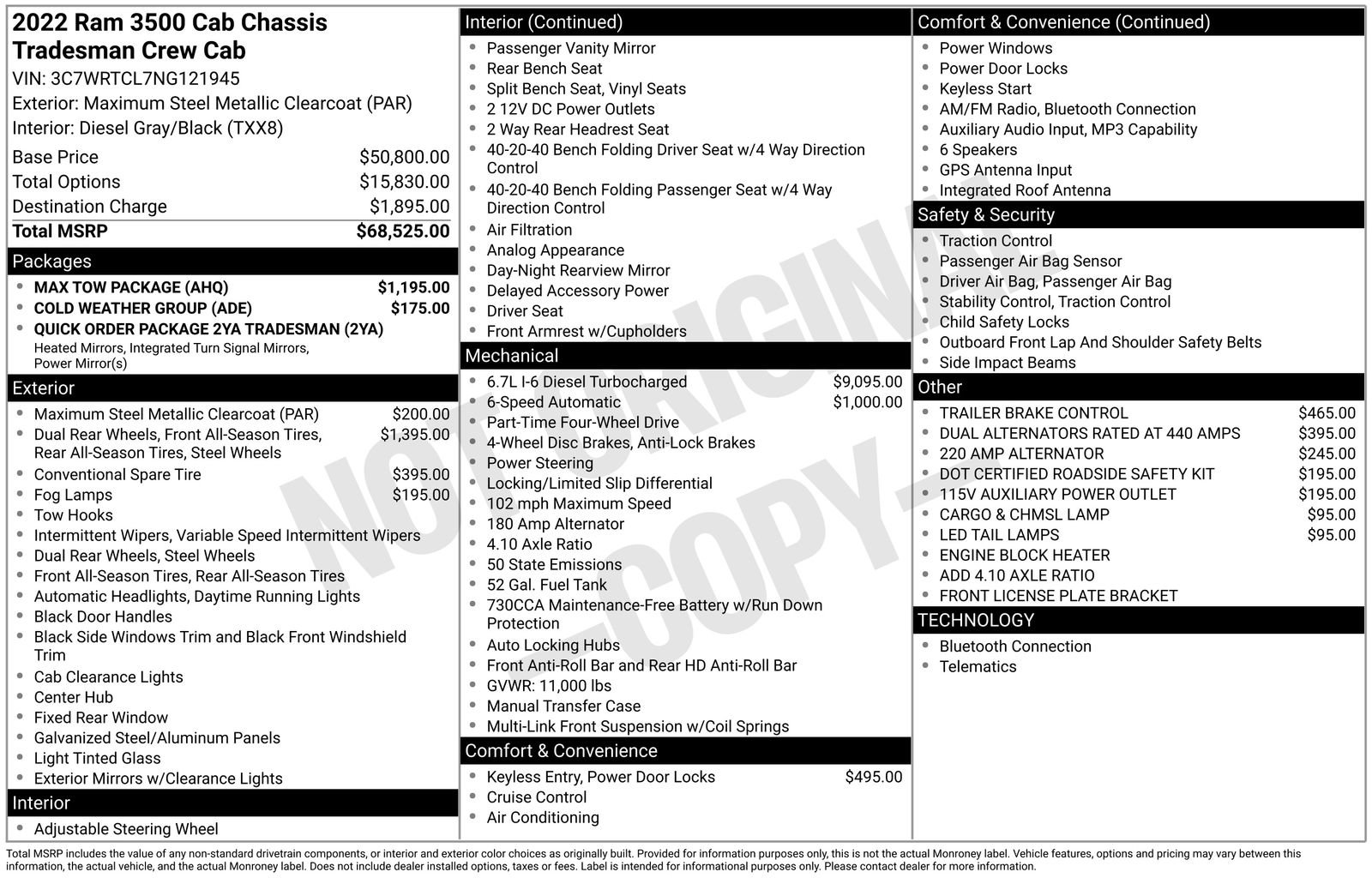 Used 2022 RAM 3500 Tradesman w/ Max Tow Package image 33