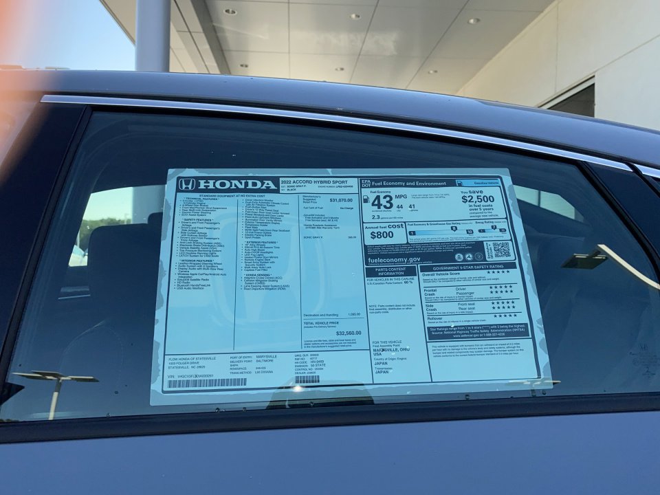 Certified 2022 Honda Accord Sport image 37
