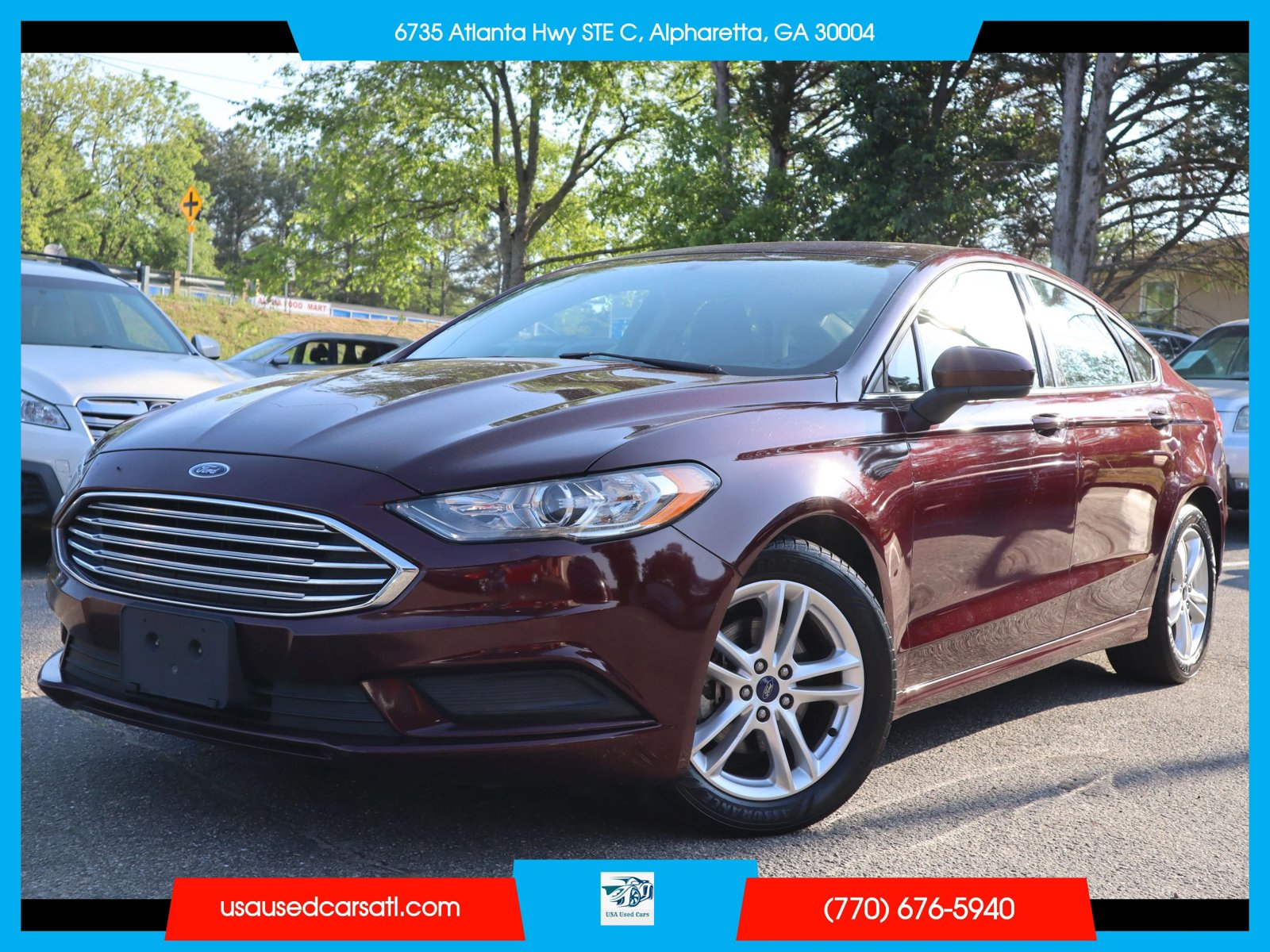 Used 2018 Ford Fusion SE w/ Fusion SE Technology Package FWD image 1