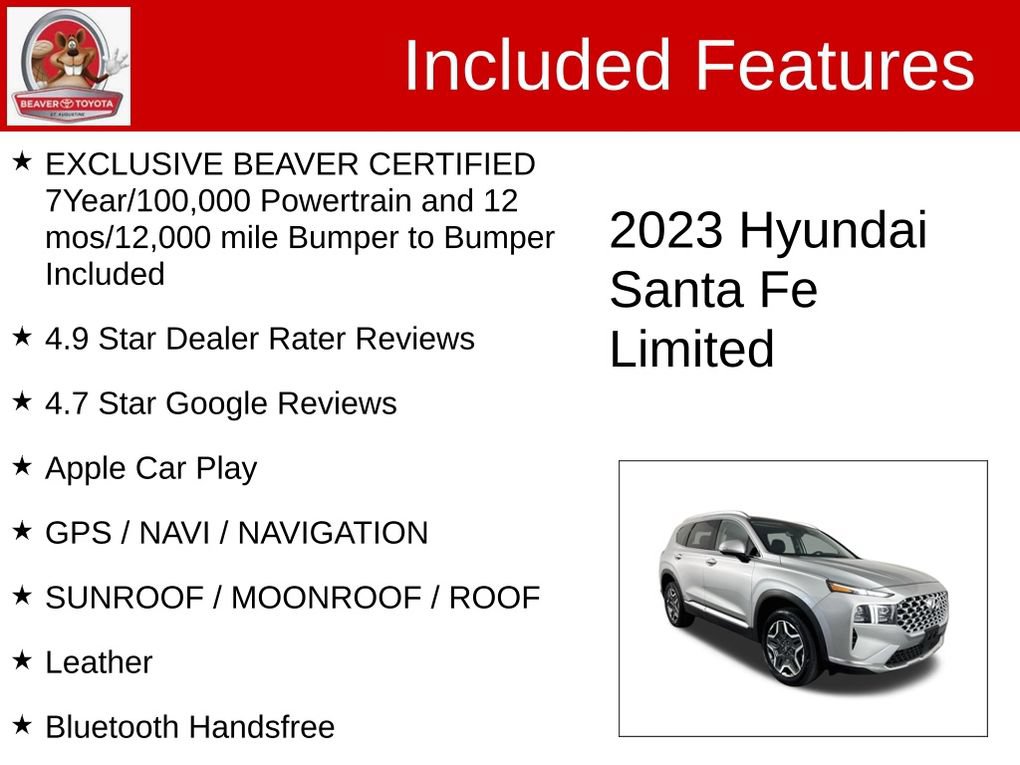 Used 2023 Hyundai Santa Fe Limited w/ Cargo Package AWD/4WD image 4