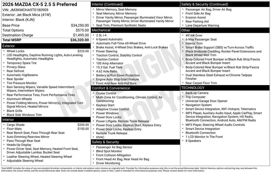 New 2026 MAZDA CX-5 Preferred AWD/4WD image 2