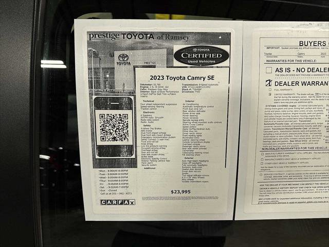 Certified 2023 Toyota Camry SE image 13