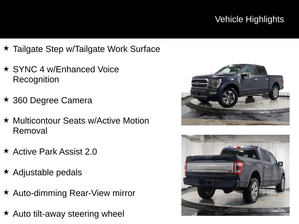 Used 2022 Ford F150 Platinum w/ Equipment Group 701A High image 32