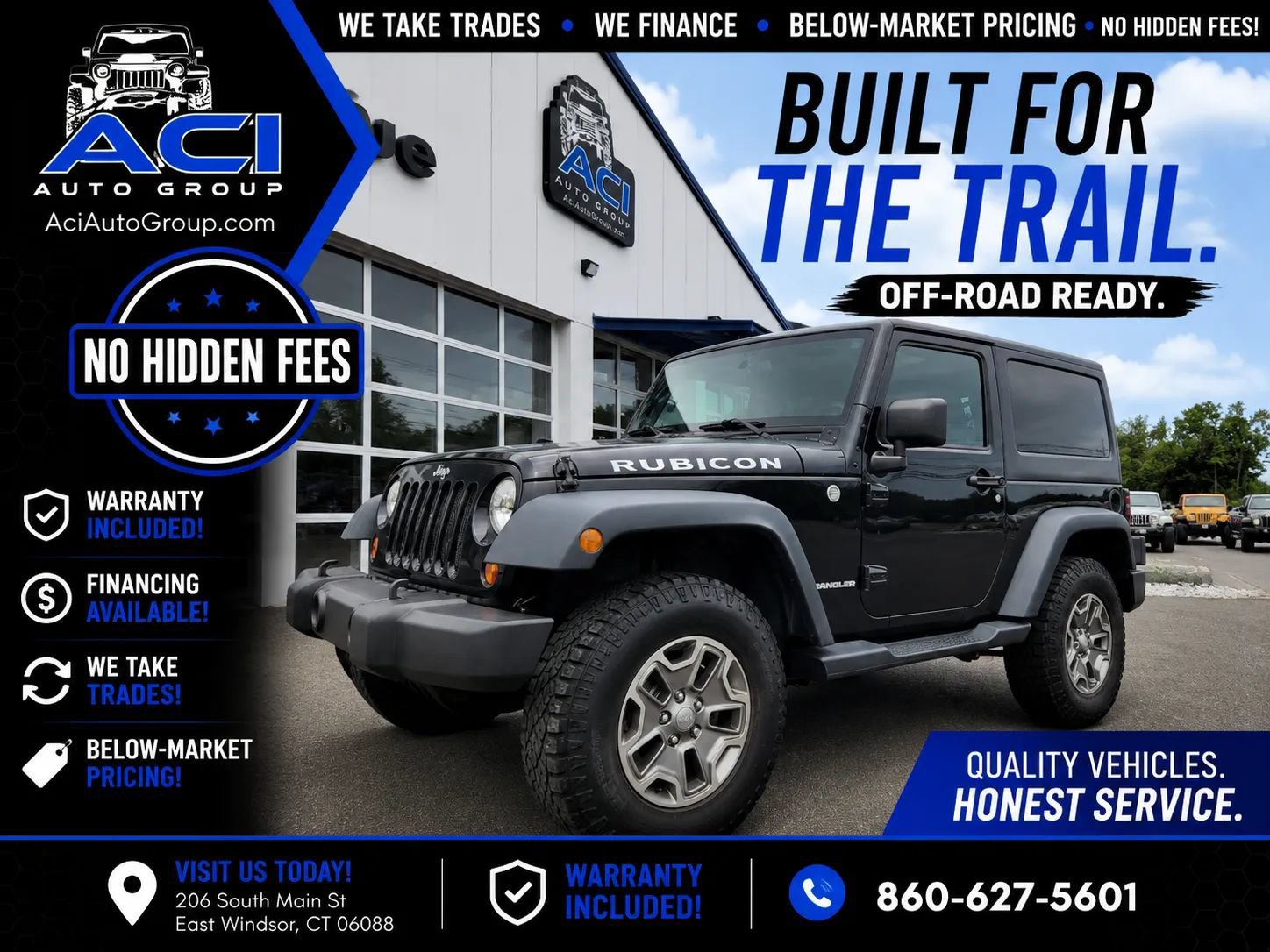 Used 2013 Jeep Wrangler Rubicon w/ Dual Top Group AWD/4WD image 1