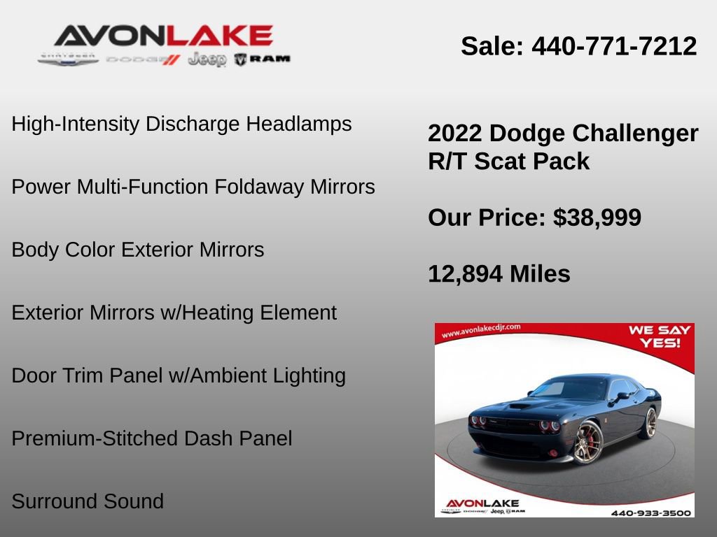 Used 2022 Dodge Challenger R/T Scat Pack w/ Dynamics Package image 24