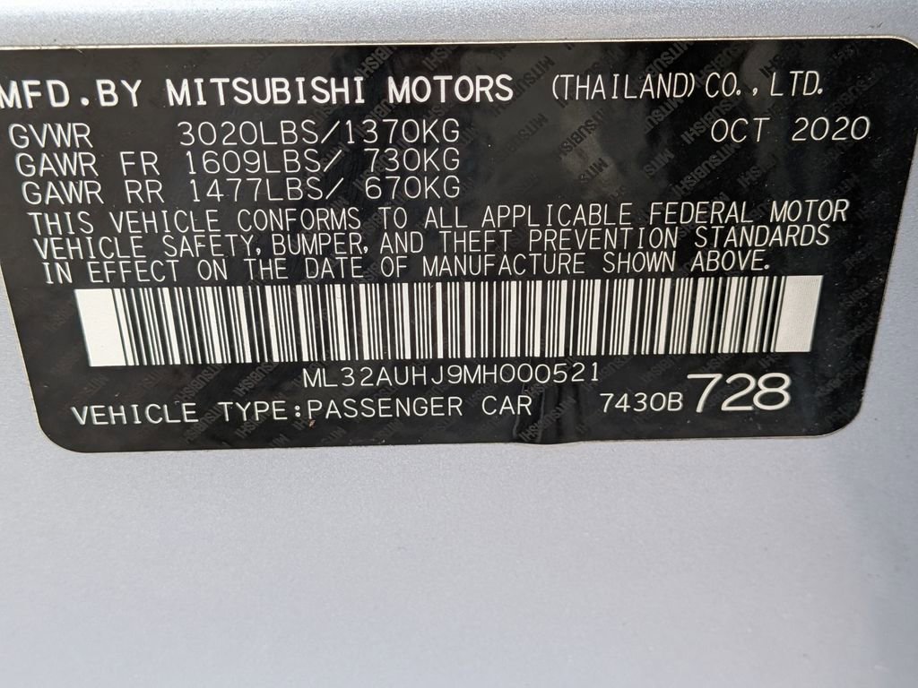 Used 2021 Mitsubishi Mirage ES image 32