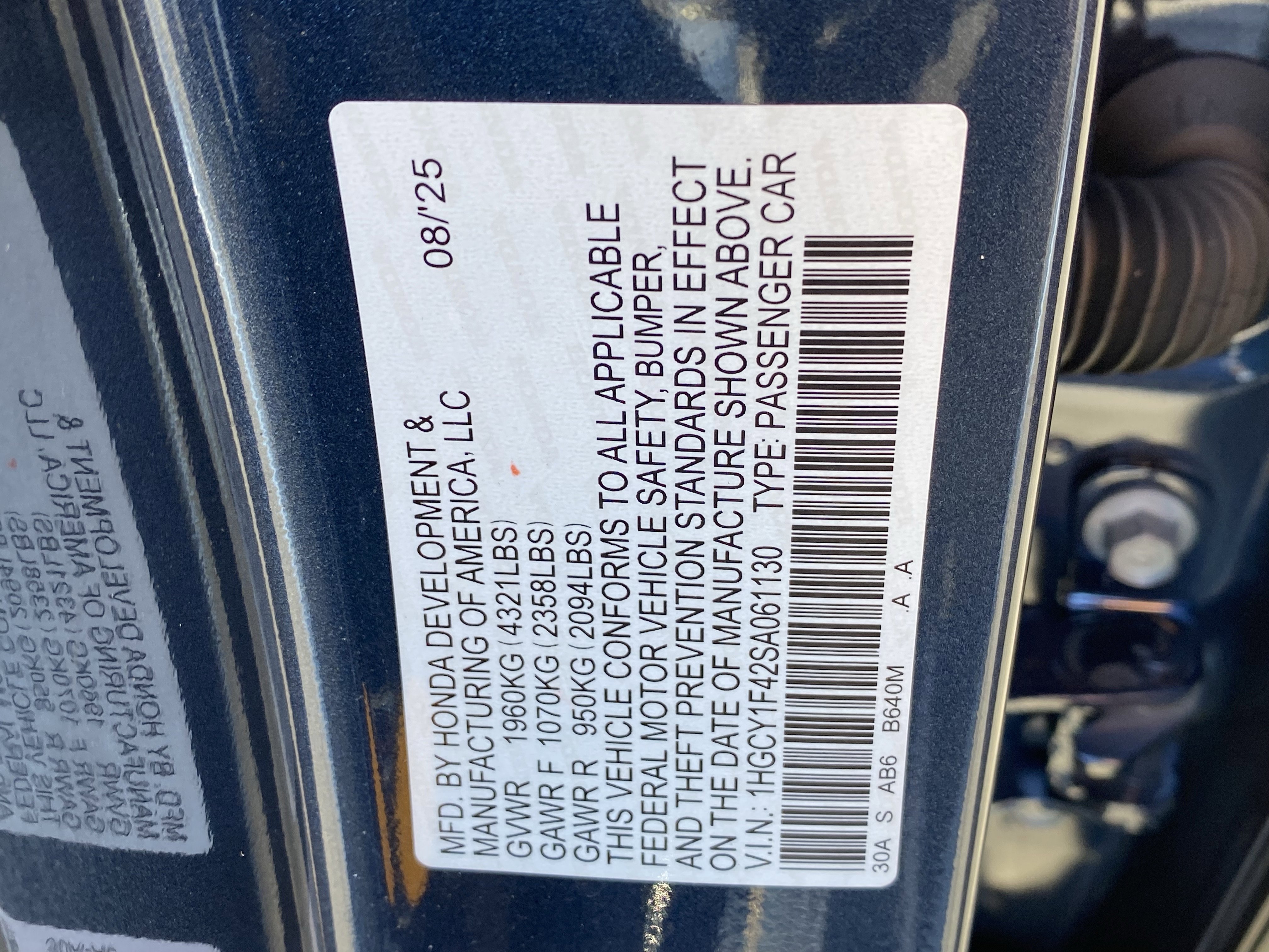 Used 2025 Honda Accord SE image 30