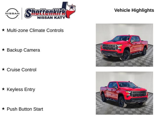 Used 2025 Chevrolet Silverado 1500 Custom Trail Boss w/ Turbomax Blackout Package AWD/4WD image 12