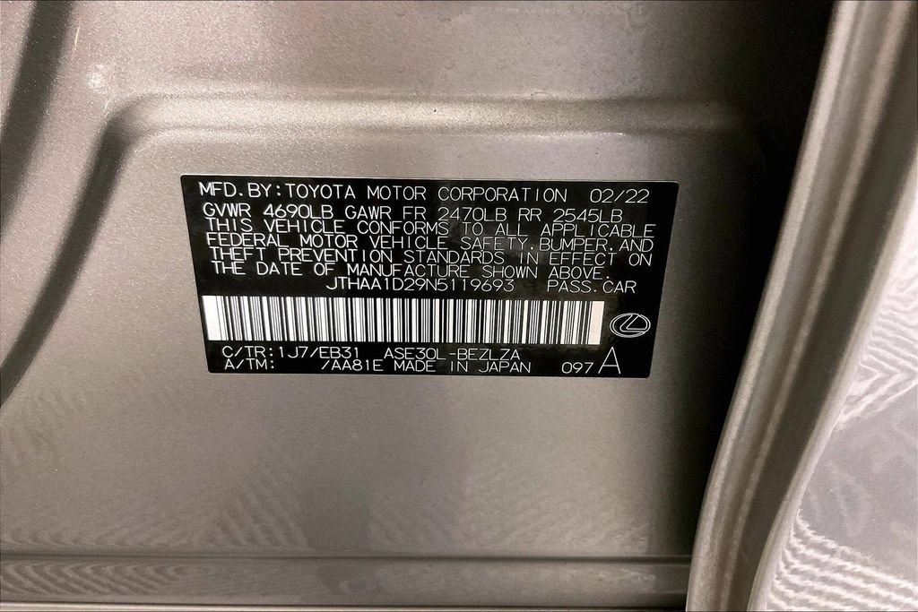 Used 2022 Lexus IS 300 w/ Accessory Package RWD image 39