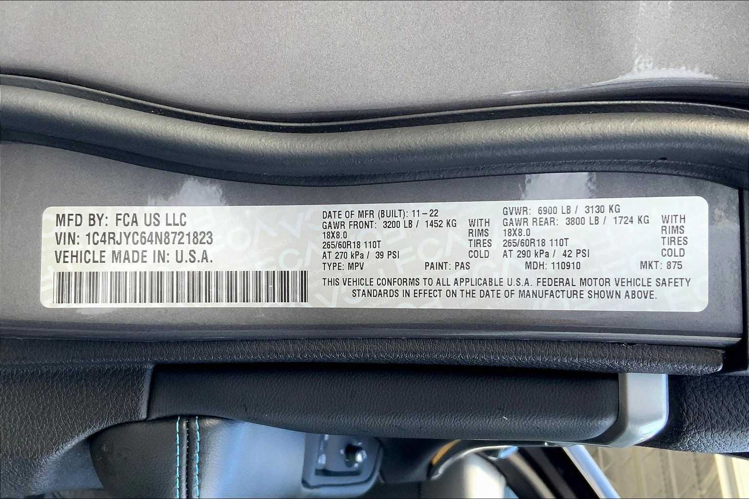 Used 2022 Jeep Grand Cherokee Trailhawk AWD/4WD image 60