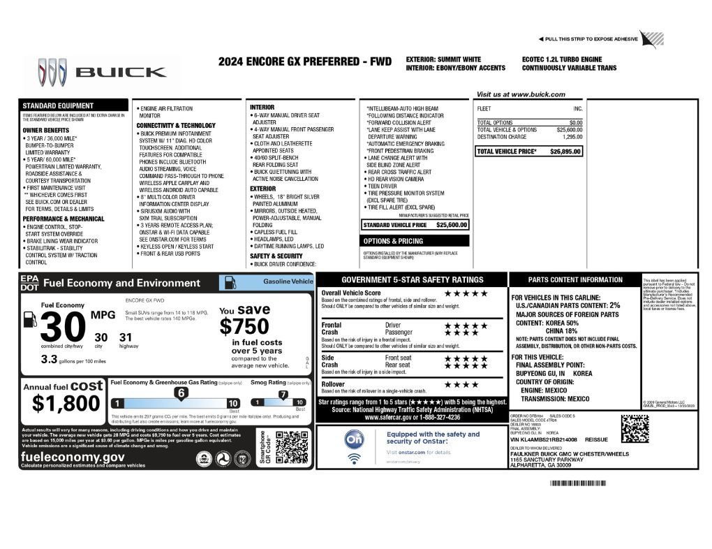 Used 2024 Buick Encore GX Preferred FWD image 2