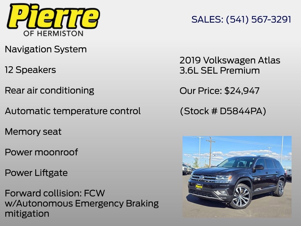 Used 2019 Volkswagen Atlas SEL Premium AWD/4WD image 6
