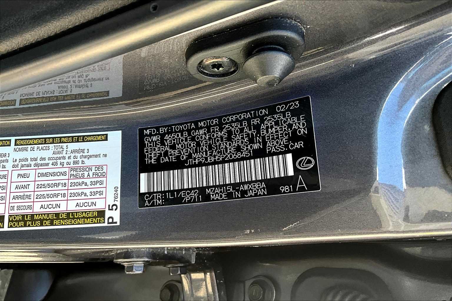 Used 2023 Lexus UX 250h AWD w/ Accessory Package (Z1) image 36