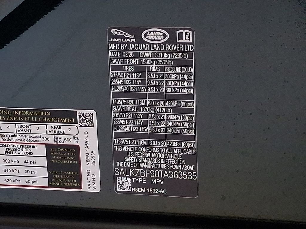 New 2026 Land Rover Range Rover SV AWD/4WD image 16