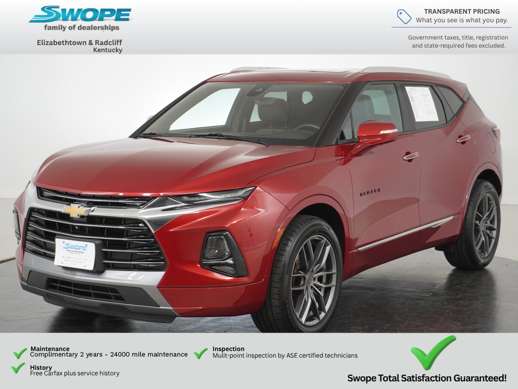 Used 2019 Chevrolet Blazer Premier w/ Sun and Wheels Package FWD image 7