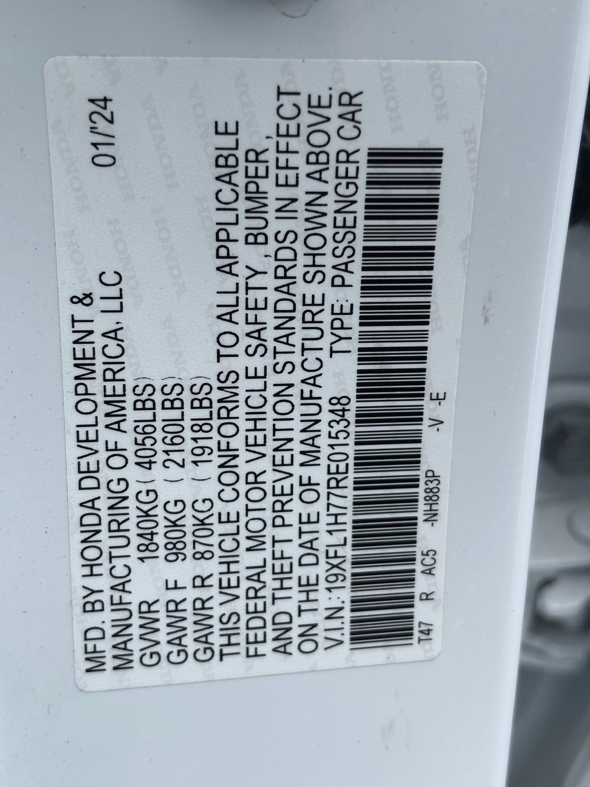 Used 2024 Honda Civic EX-L image 32