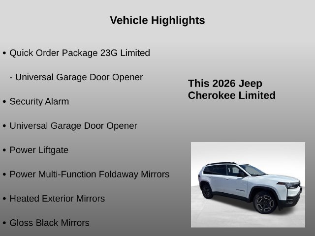 New 2026 Jeep Cherokee Limited AWD/4WD image 34