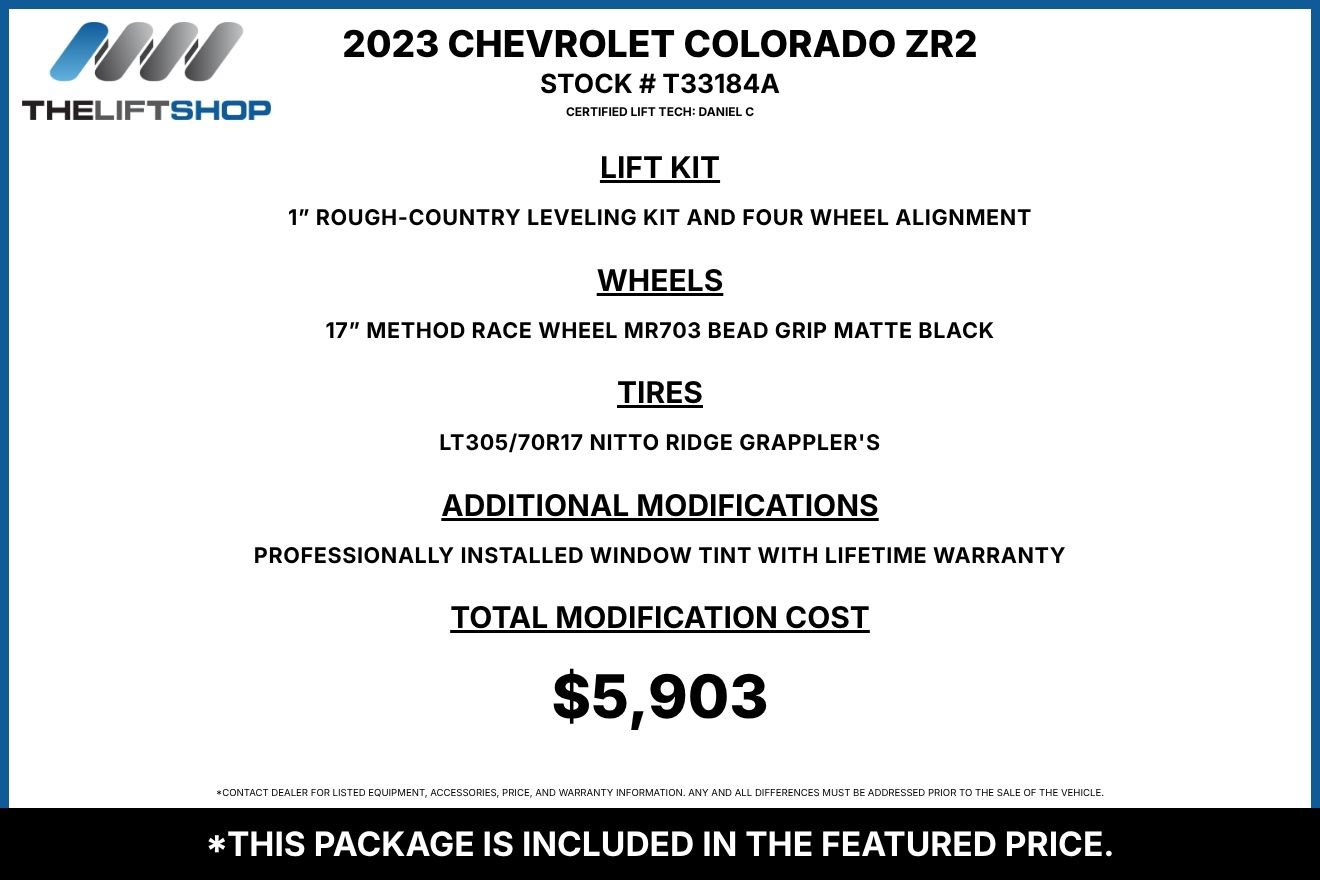 Used 2023 Chevrolet Colorado ZR2 w/ ZR2 Convenience Package III AWD/4WD image 2