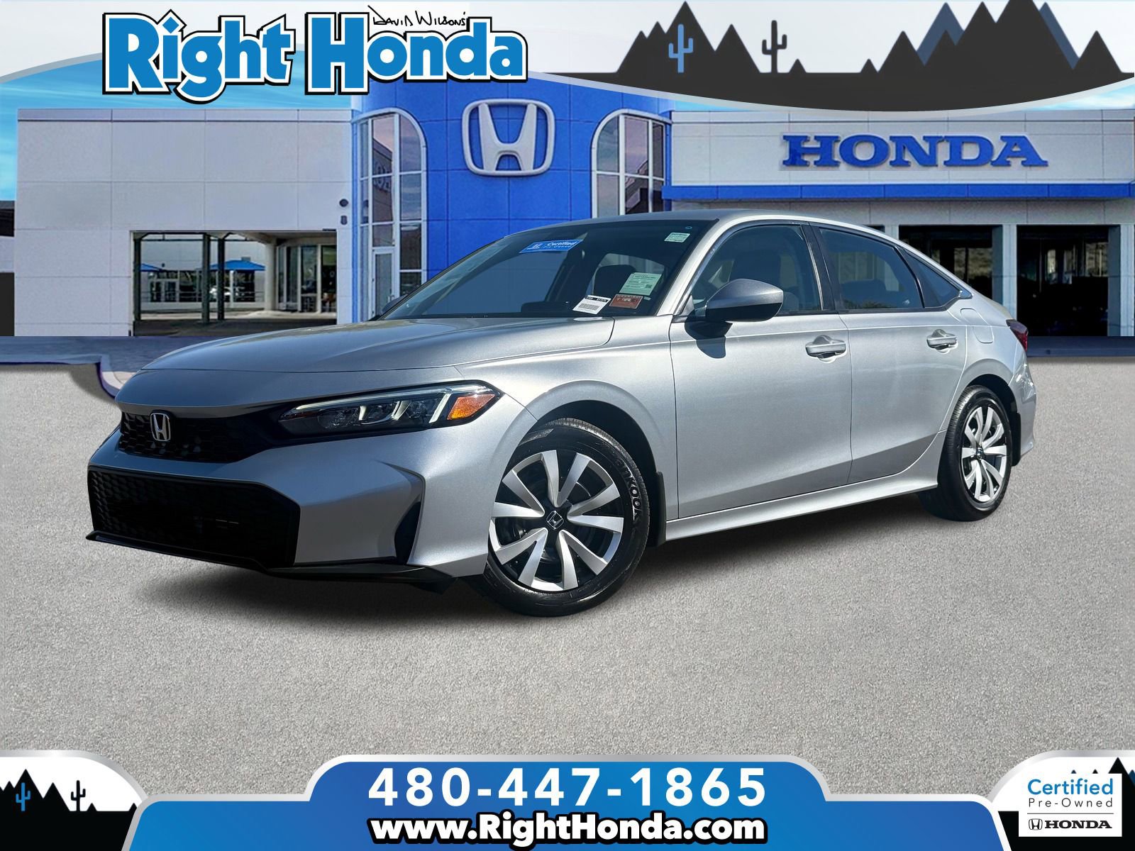 Certified 2025 Honda Civic LX image 1