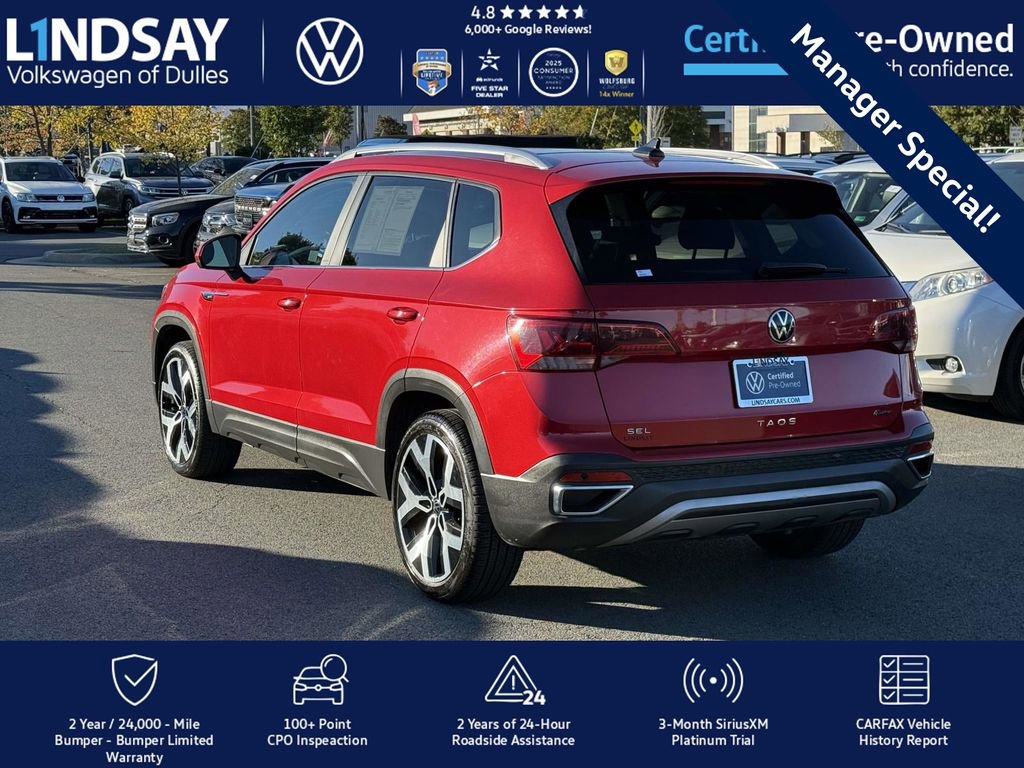 Certified 2022 Volkswagen Taos SEL image 5