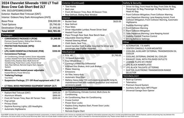 Used 2024 Chevrolet Silverado 1500 LT Trail Boss w/ Convenience Package II image 10