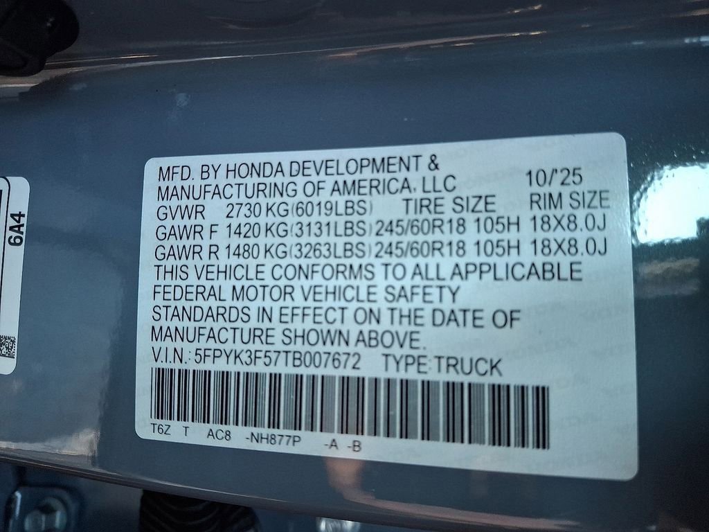 New 2026 Honda Ridgeline RTL image 10