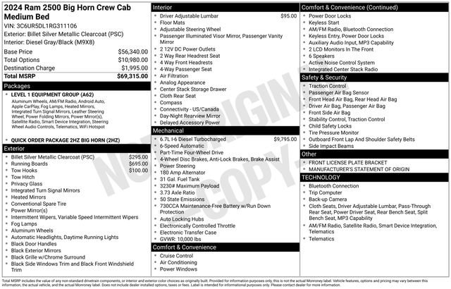 Used 2024 RAM 2500 Big Horn image 38