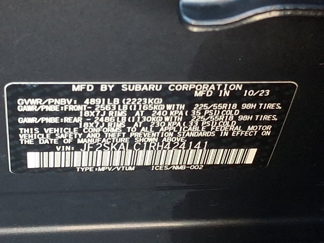 Certified 2024 Subaru Forester Limited AWD/4WD image 30