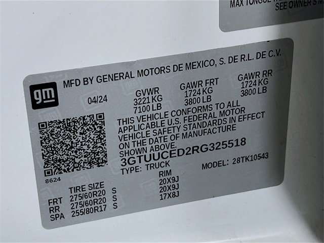 Used 2024 GMC Sierra 1500 Elevation w/ X31 Off-Road Package image 29