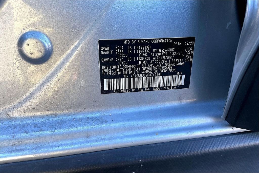 Certified 2024 Subaru Crosstrek 2.5i Wilderness w/ Wilderness Package AWD/4WD image 36