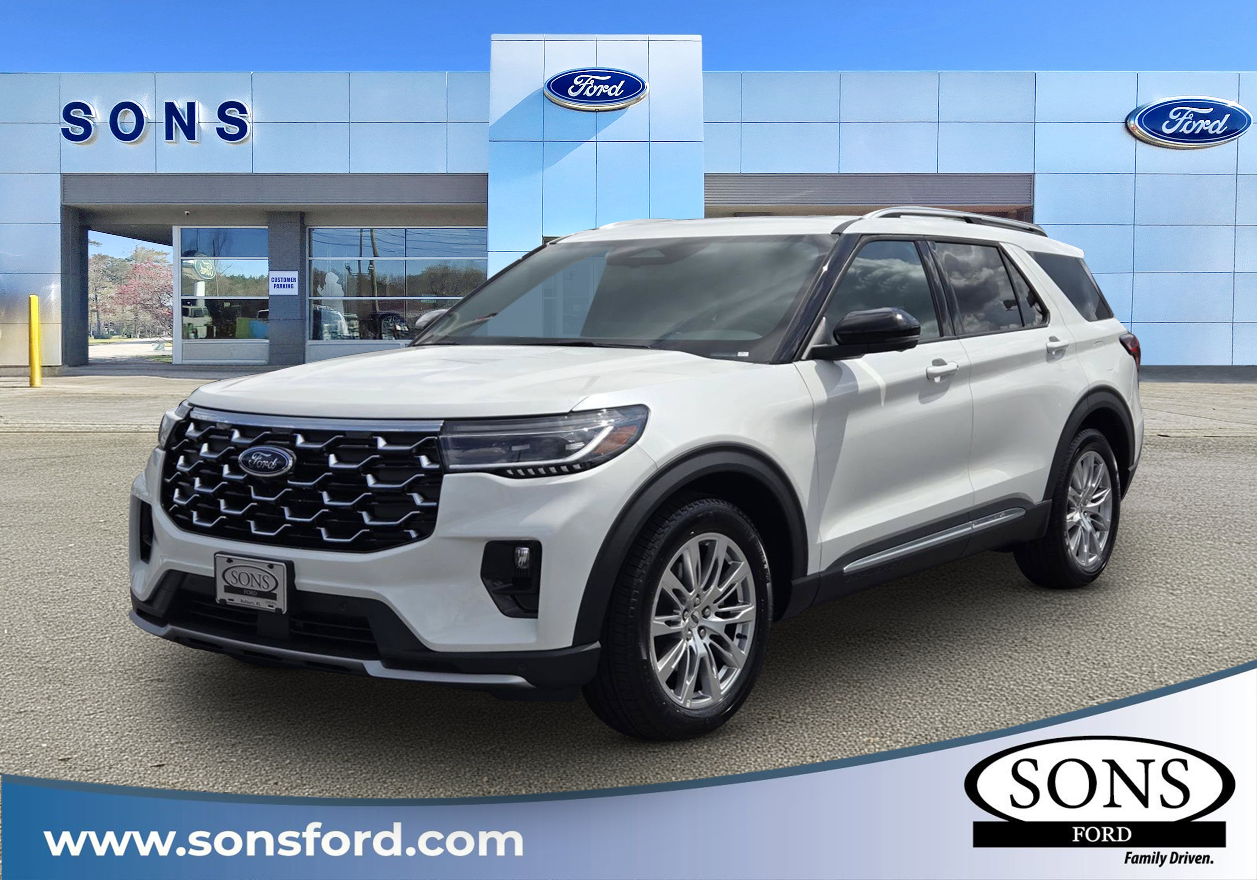 New 2026 Ford Explorer Platinum RWD image 1