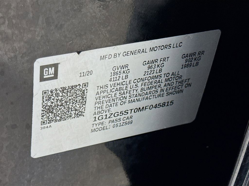 Used 2021 Chevrolet Malibu RS w/ LPO, Floor Liner Package FWD image 27