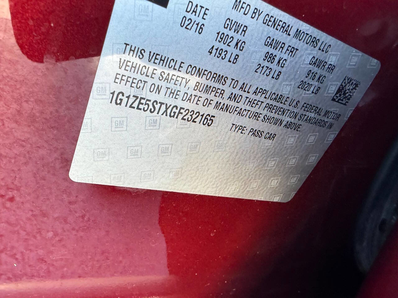 Used 2016 Chevrolet Malibu LT w/ Leather Package image 18