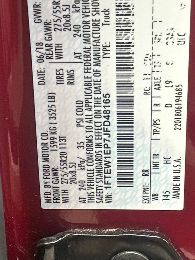 Used 2018 Ford F150 Lariat w/ Equipment Group 502A Luxury AWD/4WD image 39
