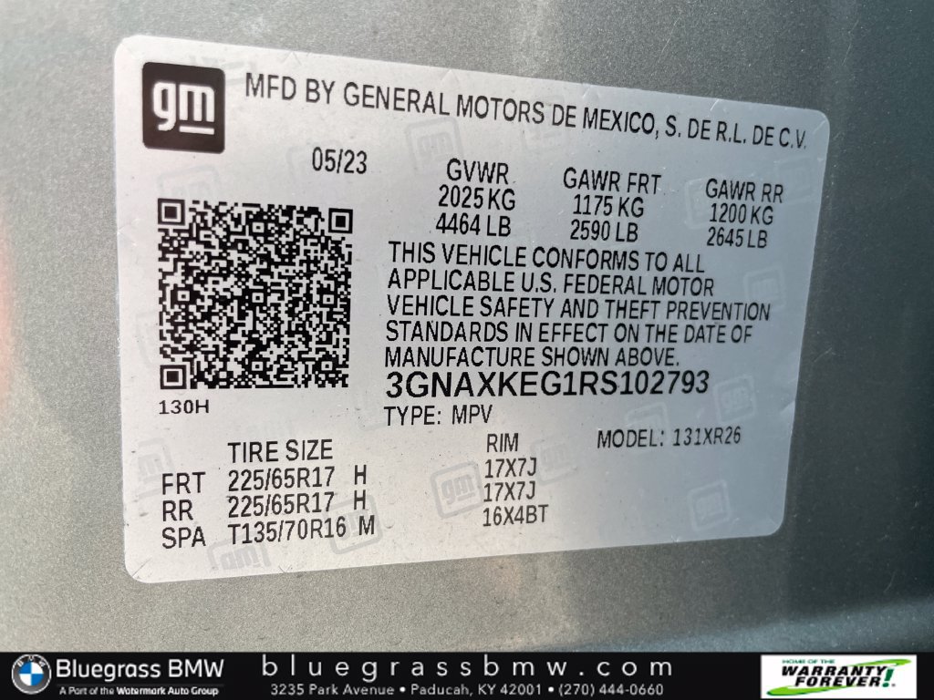 Used 2024 Chevrolet Equinox LT w/ LPO, Floor Liner Package FWD image 22