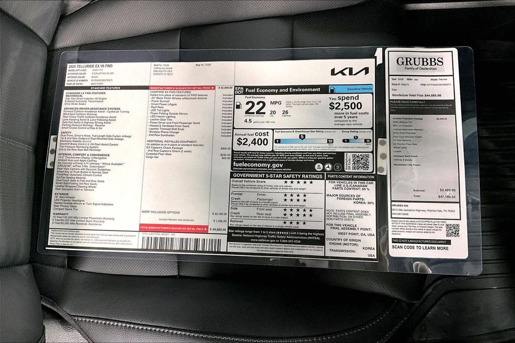 New 2025 Kia Telluride EX image 43