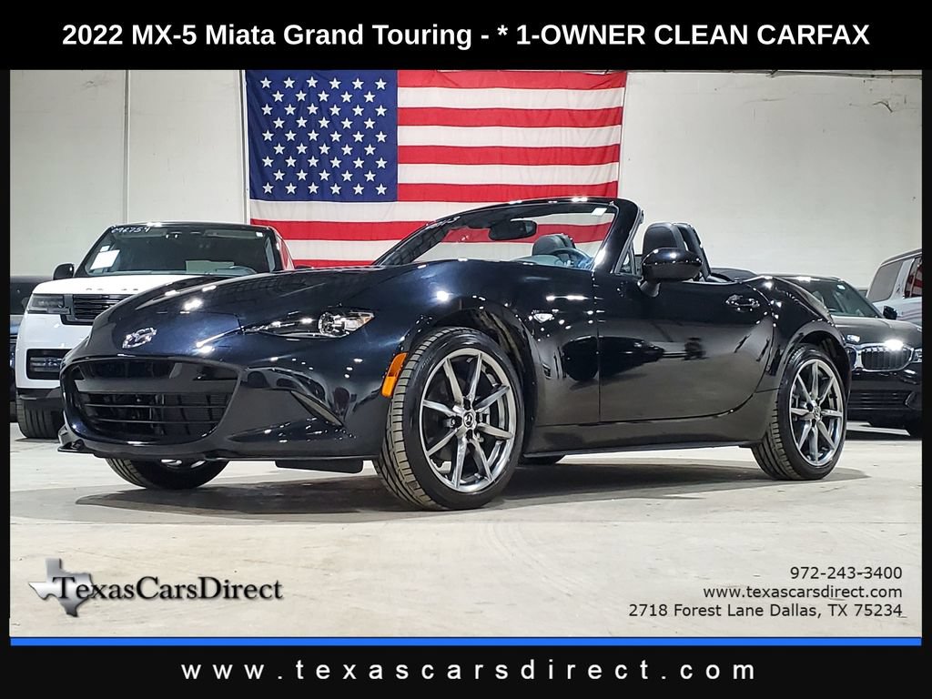 Used 2022 MAZDA MX-5 Miata Grand Touring w/ Weather Package RWD 360° Tour
