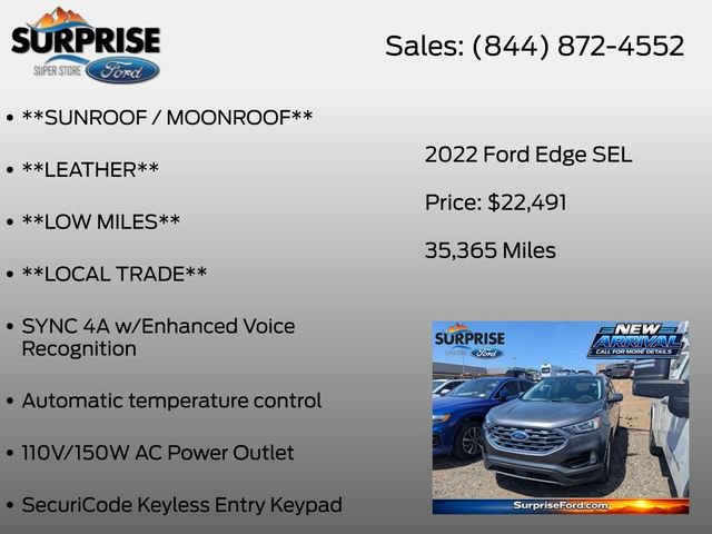 Used 2022 Ford Edge SEL w/ Convenience Package AWD/4WD image 18