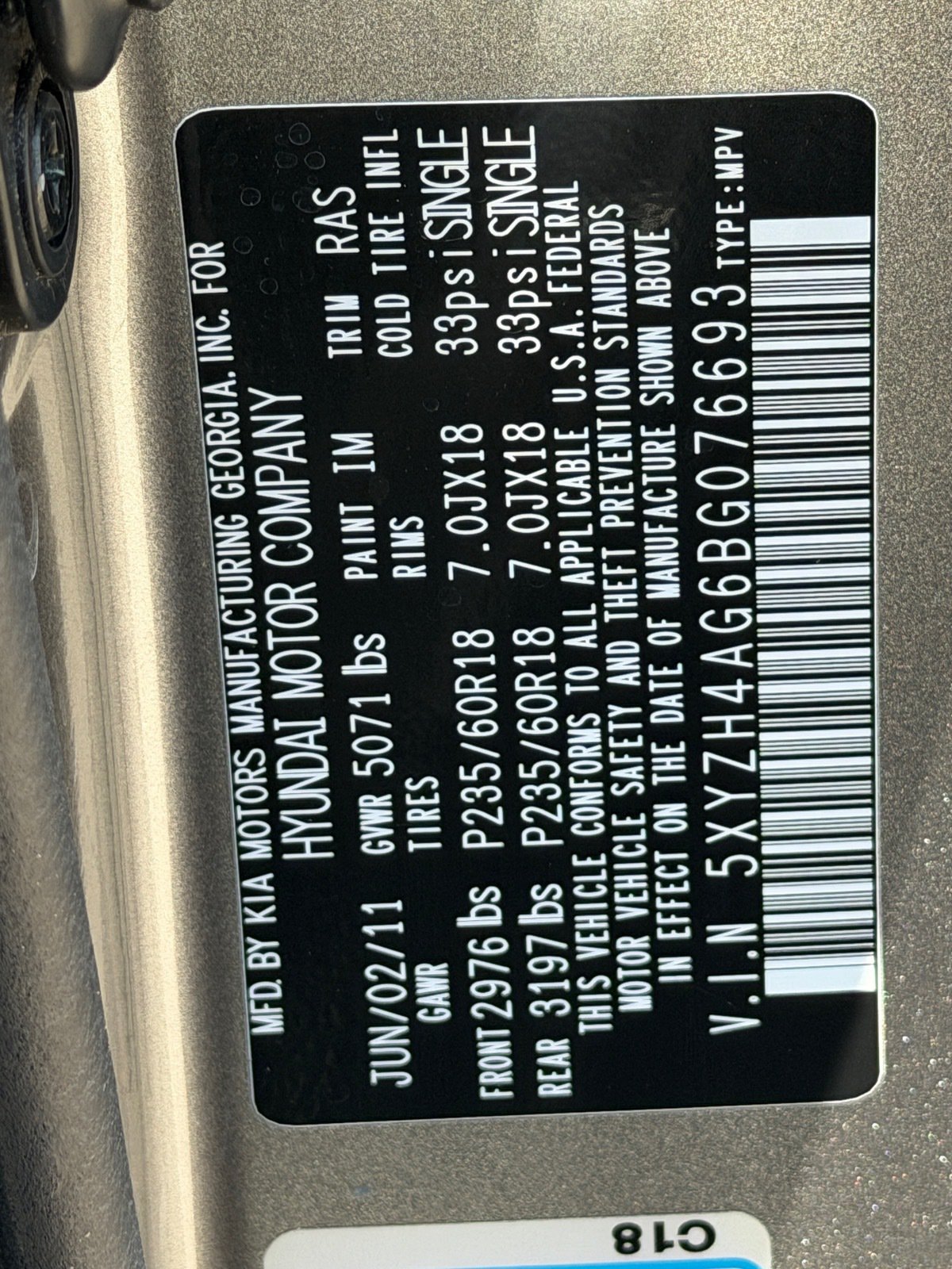 Used 2011 Hyundai Santa Fe SE FWD image 31