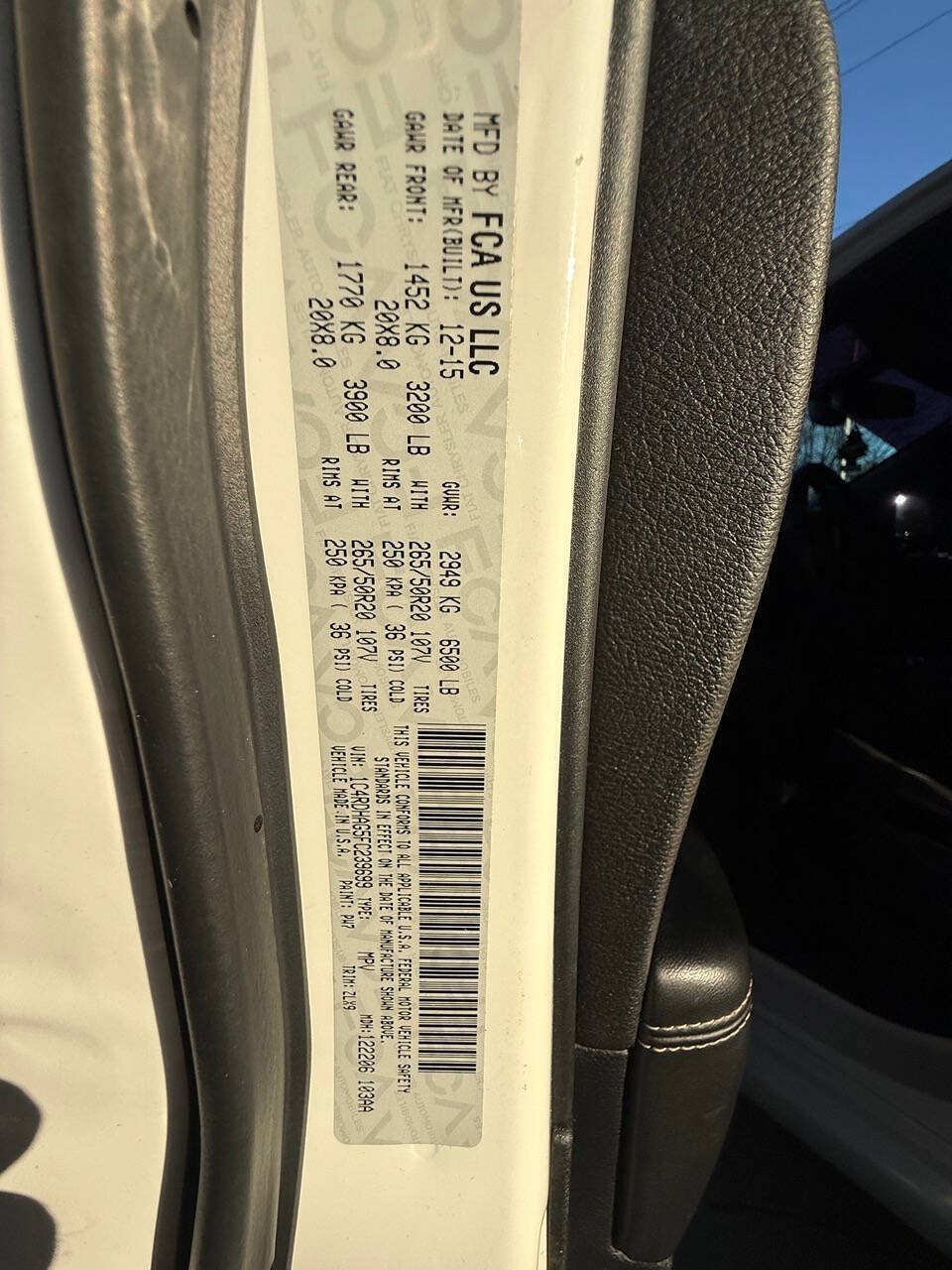 Used 2015 Dodge Durango SXT w/ Quick Order Package 23B RWD image 31