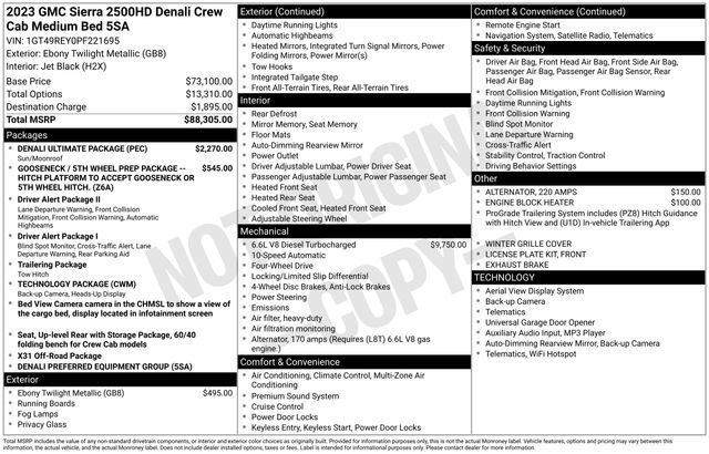 Used 2023 GMC Sierra 2500 Denali w/ Denali Ultimate Package image 40