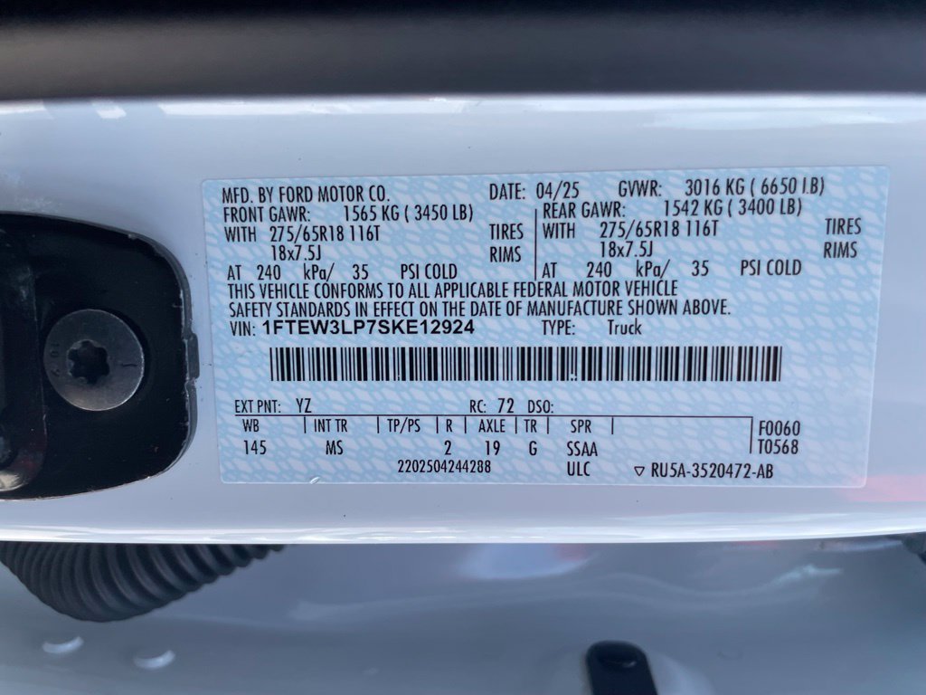 Used 2025 Ford F150 XLT w/ Equipment Group 301A Standard AWD/4WD image 32