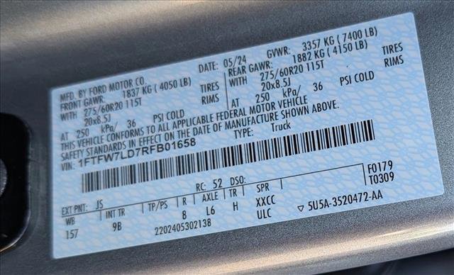 Used 2024 Ford F150 Platinum w/ Equipment Group 702A High AWD/4WD image 26