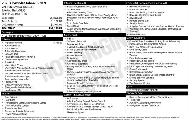 Used 2025 Chevrolet Tahoe LS image 20