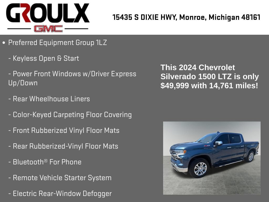 Used 2024 Chevrolet Silverado 1500 LTZ w/ LTZ Premium Package AWD/4WD image 15