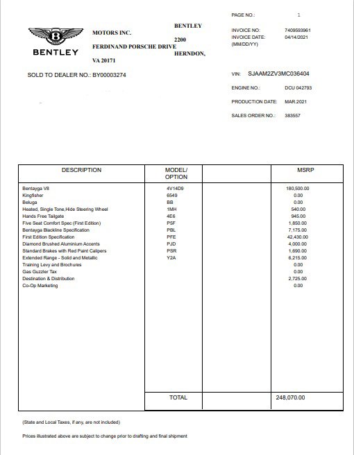 Certified 2021 Bentley Bentayga image 33
