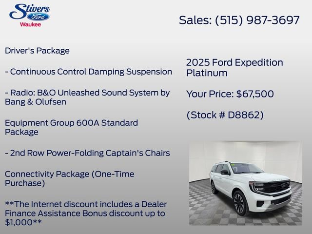 Certified 2025 Ford Expedition Platinum w/ Driver's Package image 7