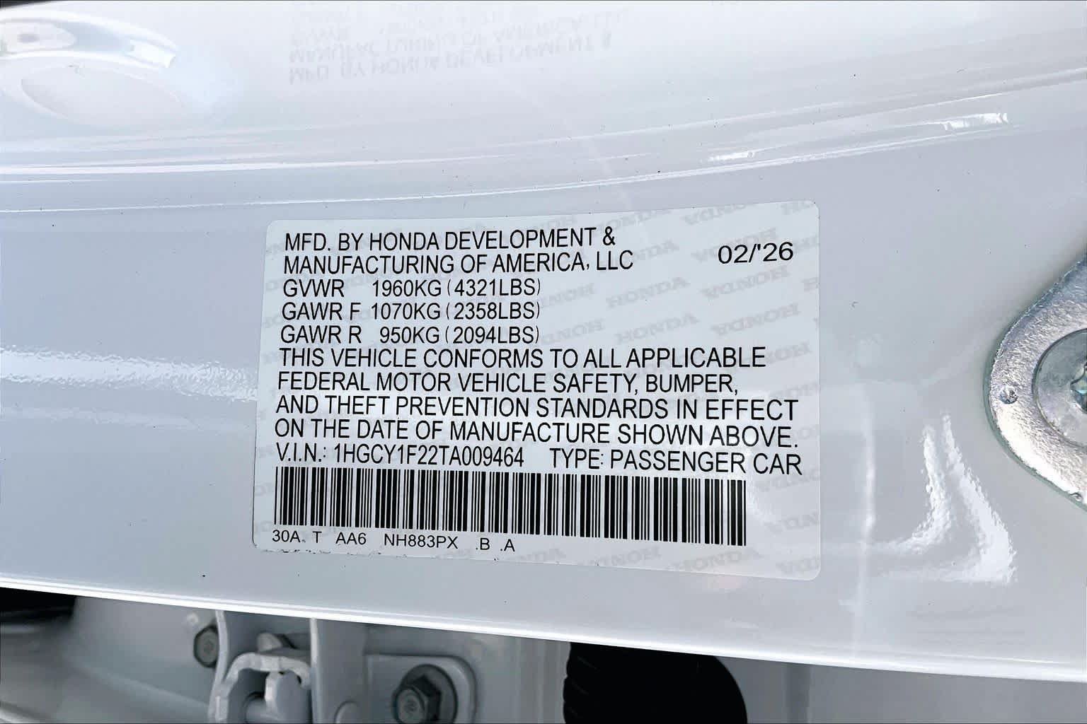 New 2026 Honda Accord LX image 21