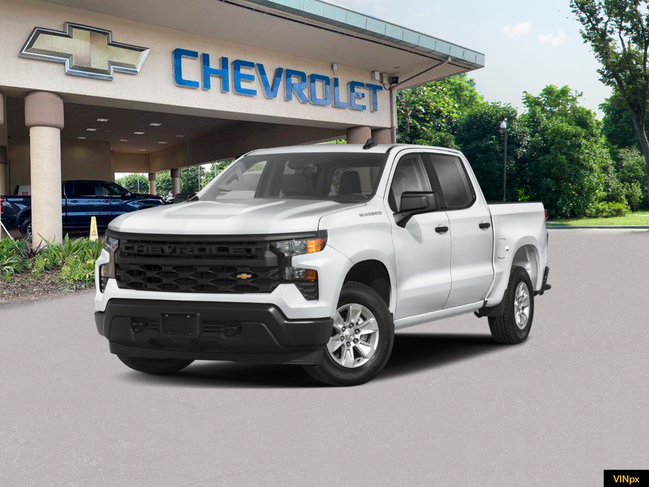 New 2026 Chevrolet Silverado 1500 Custom w/ Turbomax Blackout Package RWD image 1